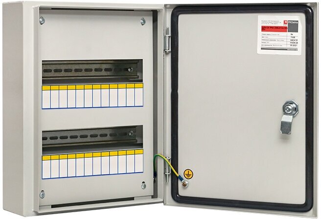 Щит распр. ЩРН-24мод 395х310х120 настен с зам. металл сер IP54 EKF PROxima