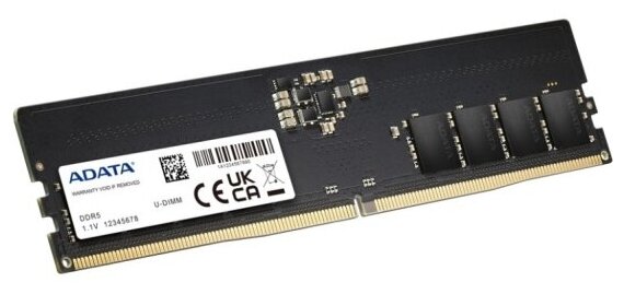 Оперативная память Adata DDR5 32GB 4800MHz pc-34800 CL40 (AD5U480032G-S)