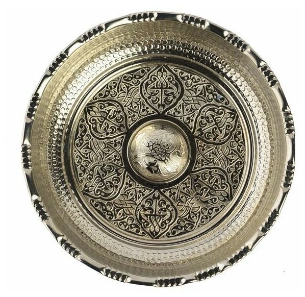 Чаша для омовения в хамаме, цвет серебро, диаметр 20 см - фотография № 4