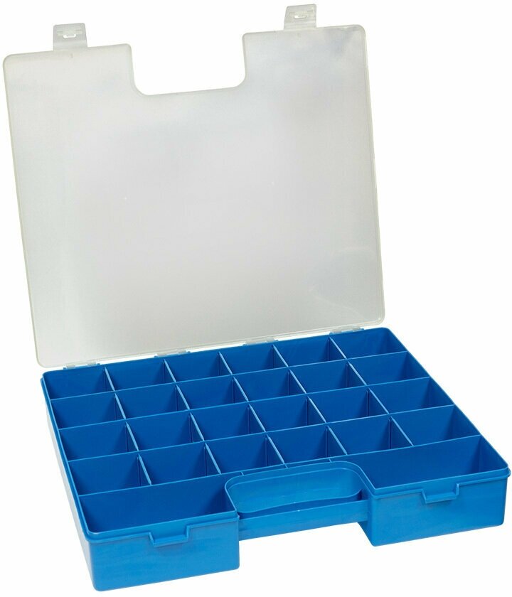 Коробка для швейных принадлежностей "Gamma" OM-008 пластик 35.5х31х6 см синий - фотография № 5