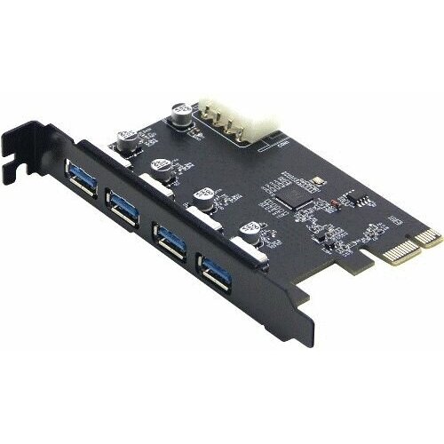 Контроллер USB3.0 Gembird SPCR-04 PCI-Express на 4 USB Af аудио интерфейс контроллер для интернет вещания tascam us 42 usb