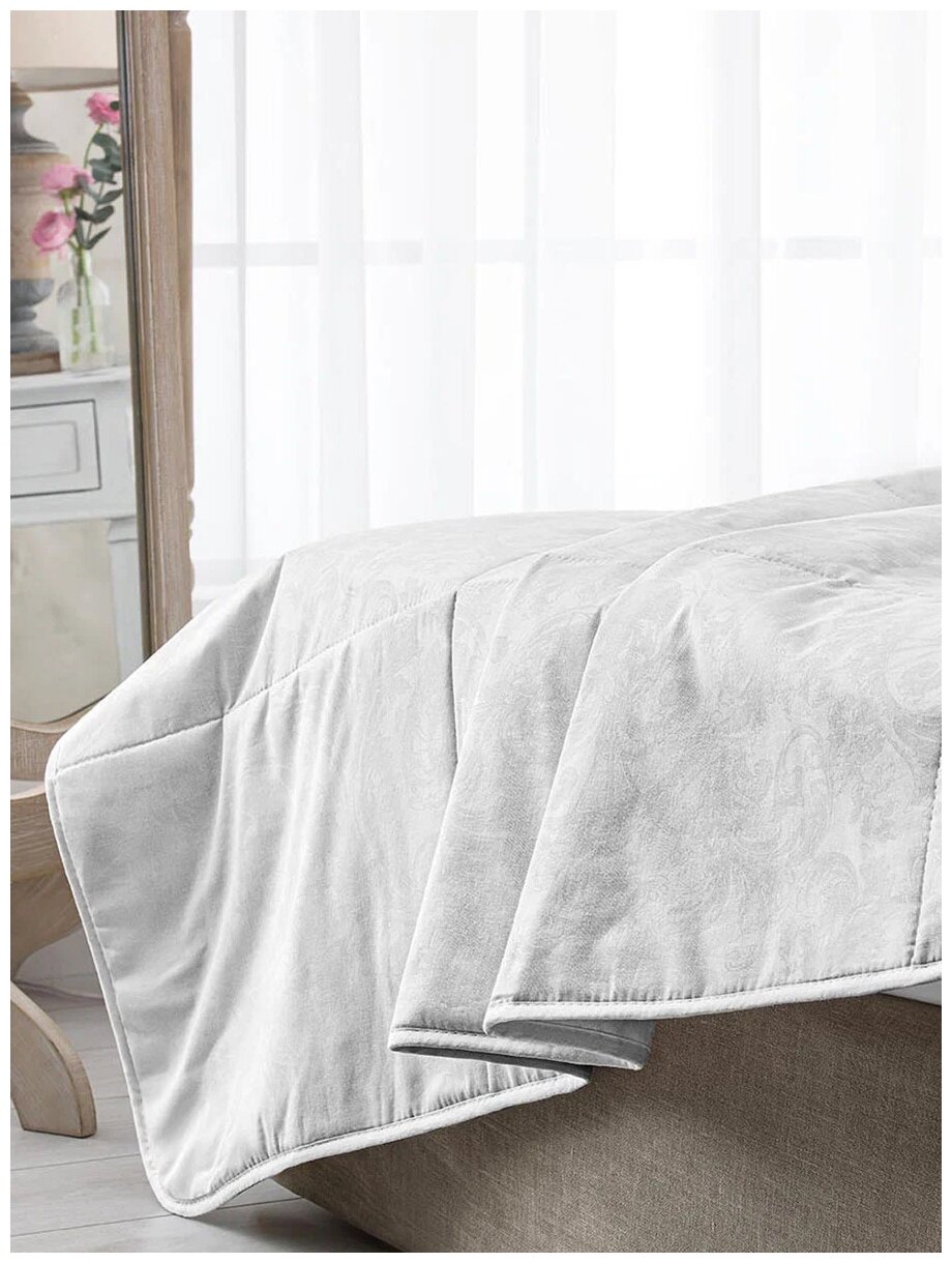 MedSleep Одеяло всесезонное облегченное Skylor, льняное волокно, цвет: белый (175х200 см) - фотография № 12