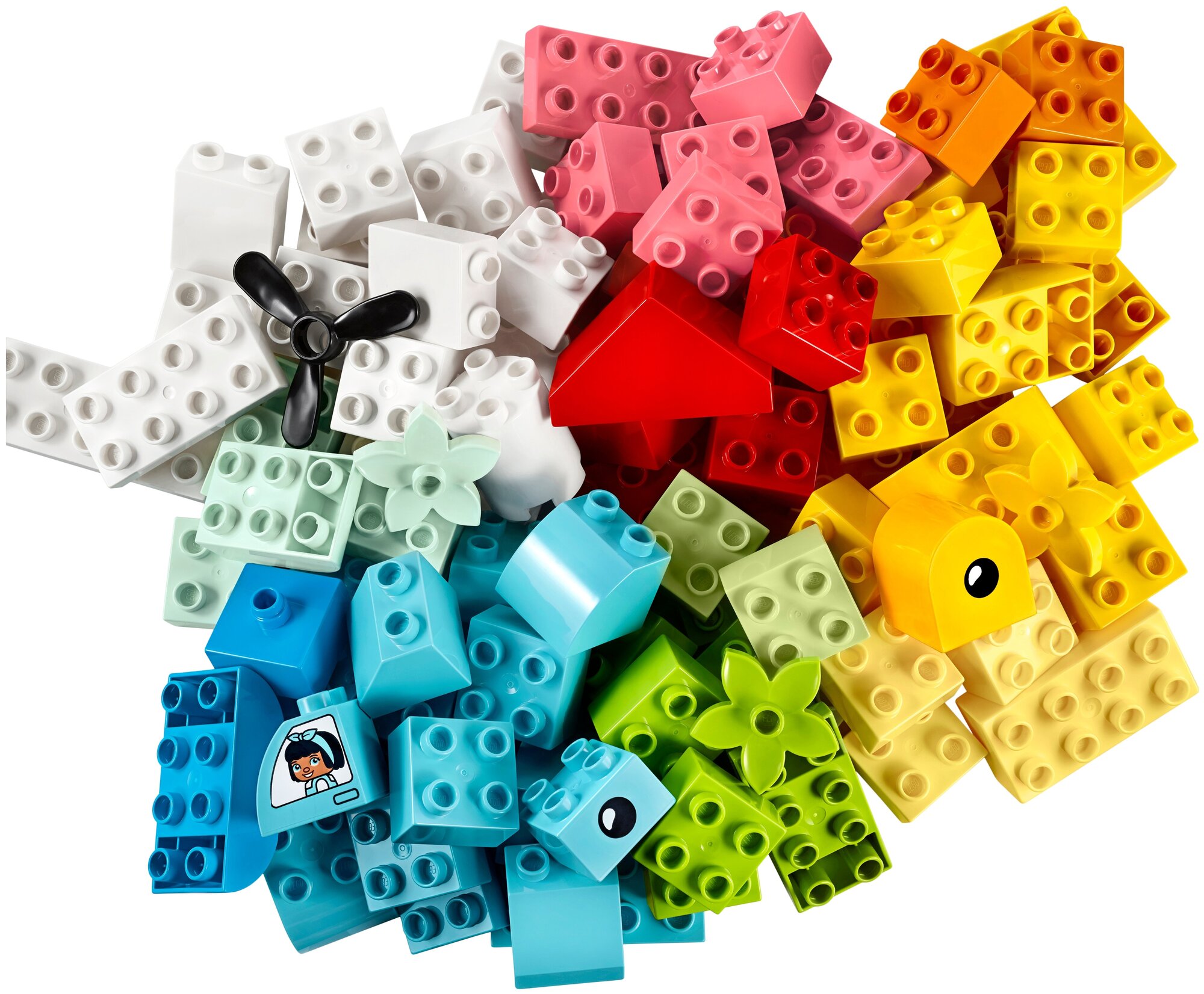 Конструктор LEGO DUPLO Коробка Сердце, 80 деталей (10909) - фото №4