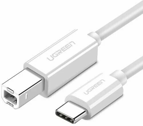 Аксессуар Ugreen US241 USB Type-C - USB-B 2.0 1.5m White 40417