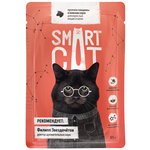 Влажный корм для кошек Smart Cat с говядиной (кусочки в соусе) - изображение