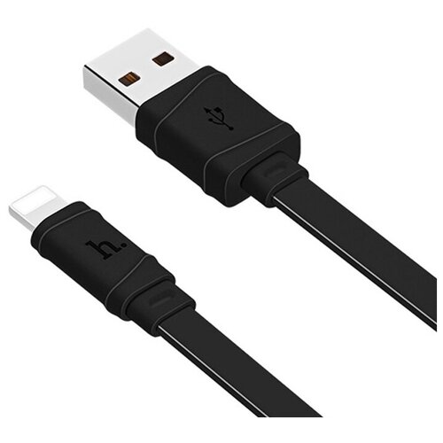 Кабель Hoco X5 Bamboo USB - Lightning, 1 м, 1 шт., черный usb дата кабель lightning hoco x14 черный