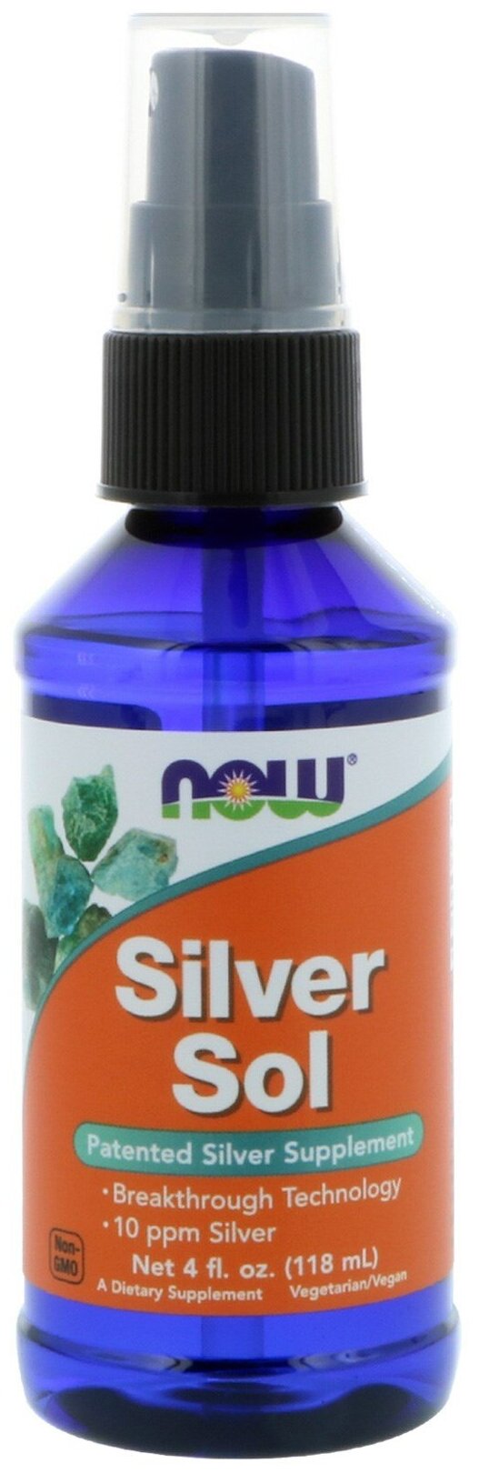 Нау коллоидное серебро жидкость фл. с дозатором 118мл (бад) Now Foods/ NOW International - фото №1