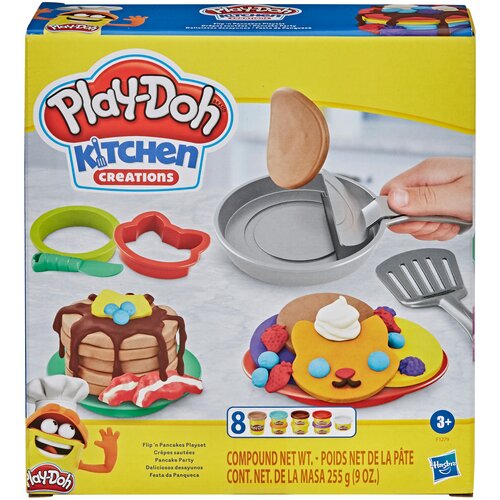 Масса для лепки Play-Doh Блинная вечеринка (F1279) 8 цв. масса для лепки play doh kitchen creations попкорн вечеринка e5110 6 цв