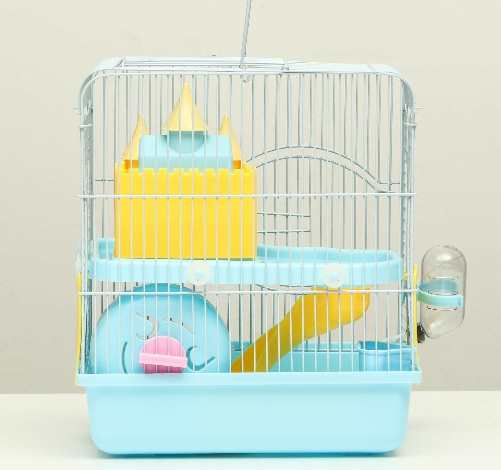 Клетка для грызунов "Пижон", укомплектованная с замком, 27 х 21 х 31 см, голубая 9304555 - фотография № 9