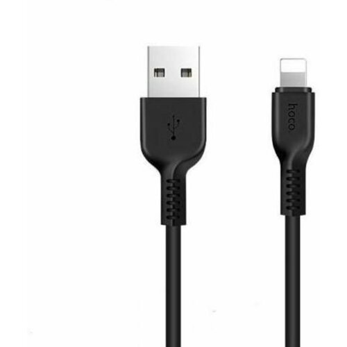 Кабель Hoco X20 Lightning - USB черный, 1м кабель usb lightning 1м силиконовый kakusiga черный