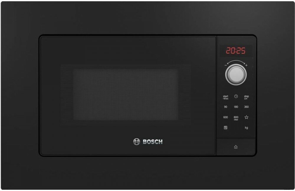 Микроволновая печь Bosch BFL623MS3, встраиваемая, 20л, 800Вт, черный