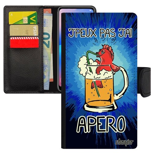 фото Чехол книжка для мобильного iphone 7, "не могу - у меня аперитив!" пиво повод utaupia