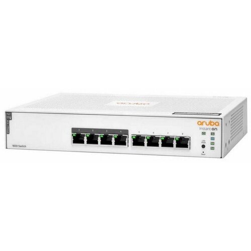 Коммутатор HPE JL811A HPE Aruba Instant On 1830 8G Web-managed 4p Class4 PoE 65W fanless Switch 32012₽