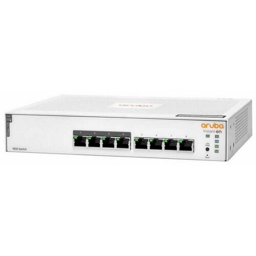 коммутатор hpe jl675a aruba 6100 managed l3 48g class4 poe 370w 4sfp Коммутатор HPE JL811A HPE Aruba Instant On 1830 8G Web-managed 4p Class4 PoE 65W fanless Switch