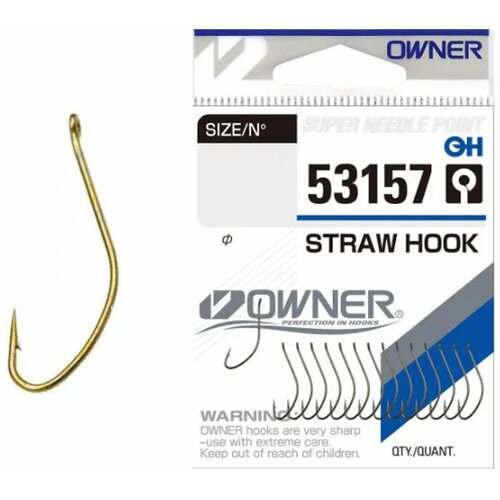 фото Крючок owner 53157 brown №12 straw hook (15шт.)