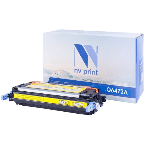 Картридж NV Print Q6472A для HP, 4000 стр, желтый картридж q6473a 502a hp clj 3600 magenta 4000 стр