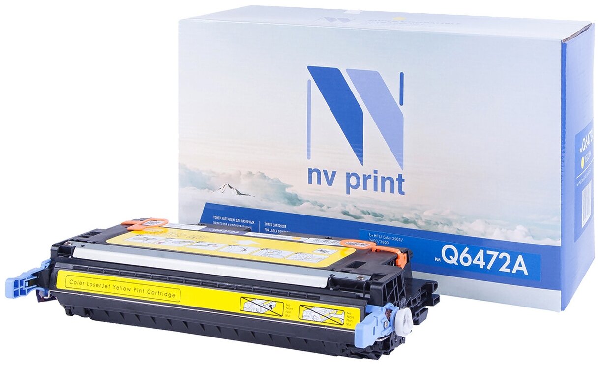 Картридж NV Print Q6472A для HP, 4000 стр, желтый