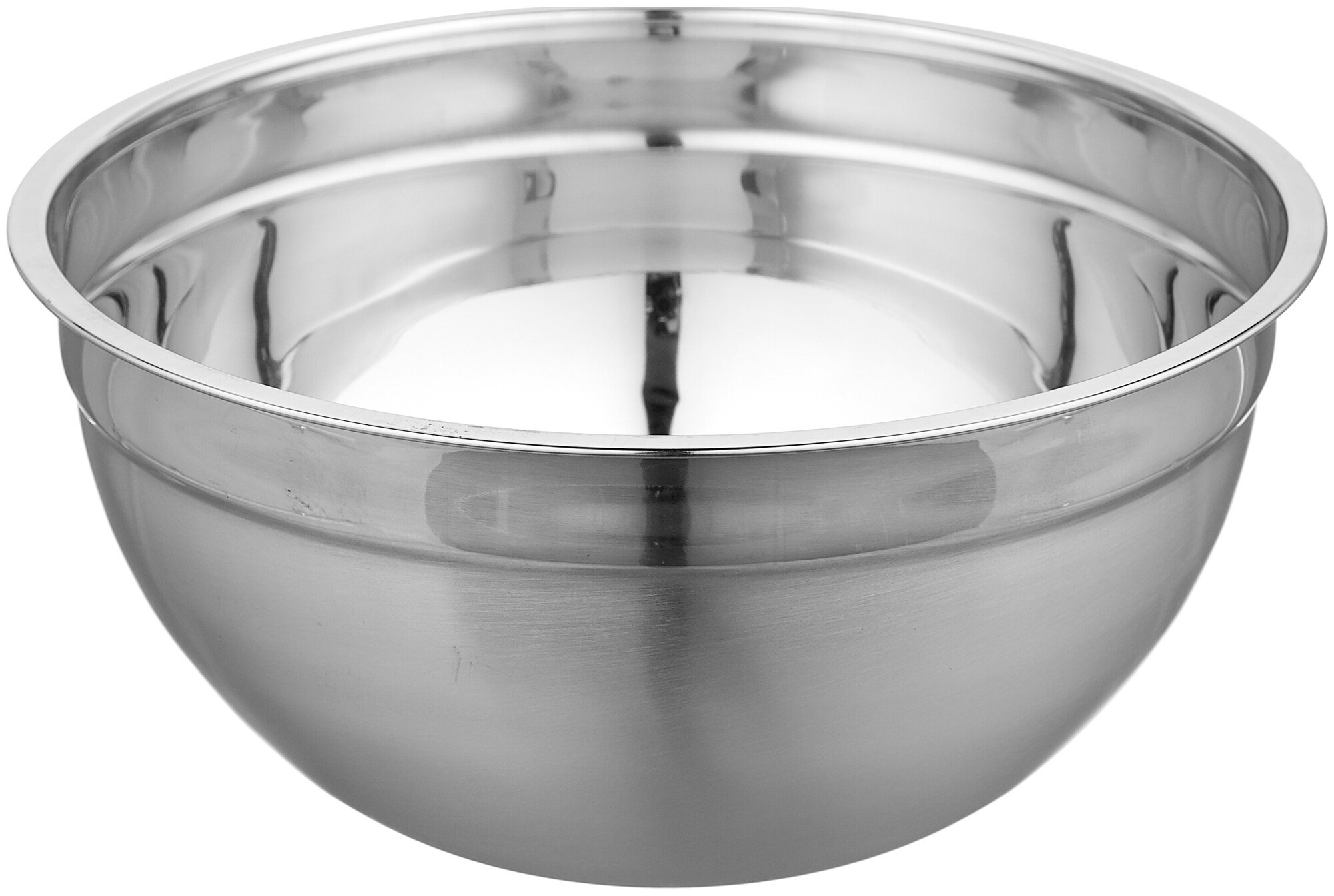 Миска Bowl-Ring-26, объем 4 л, из нерж стали, смешанная полировка, диа 26 см