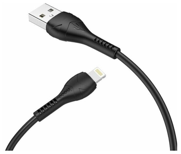 Кабель Hoco X37 USB - Lightning 1 м, 1 шт., черный, 1 м