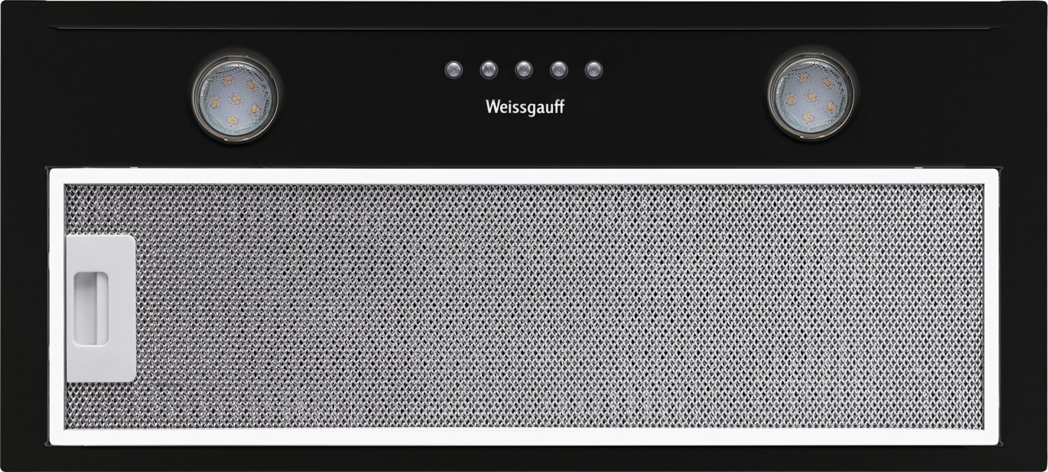 Вытяжка встраиваемая Weissgauff ALPHA 60 PB BL черный управление: кнопочное - фото №2