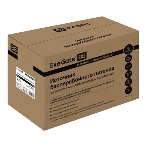 Источник бесперебойного питания ExeGate EX292632RUS SpecialPro Smart LLB-2000. LCD. AVR.2SH. RJ. USB