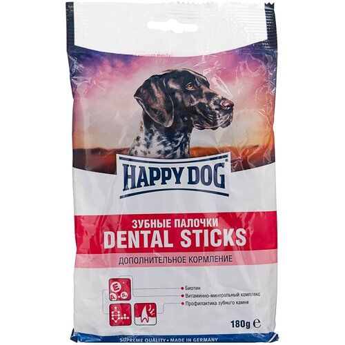 Лакомство для собак Happy Dog Зубные палочки Мясо и злаки, 180 г