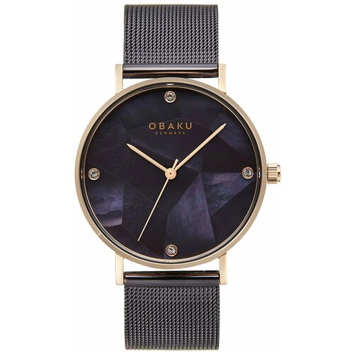 фото Наручные часы obaku obaku mesh v268lxvnmn, золотой, фиолетовый