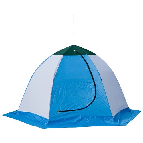 Палатка СТЭК Elite 4 (трехслойная) белый/голубой