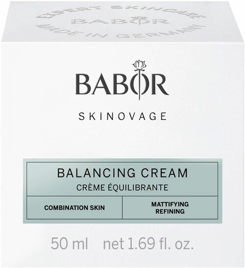BABOR Матирующий крем для лица против жирного блеска для комбинированной и жирной кожи, увлажняющий, антивозрастной / Skinovage Balancing Cream