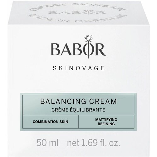 крем рич для чувствительной кожи skinovage skinovage calming cream rich BABOR Матирующий крем для лица против жирного блеска для комбинированной и жирной кожи, увлажняющий, антивозрастной / Skinovage Balancing Cream