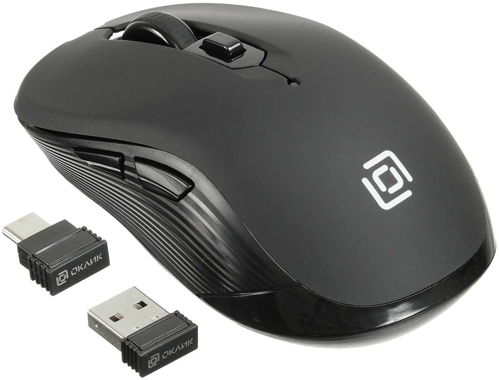 Мышь OKLICK , оптическая, беспроводная, USB, черный - фото №5