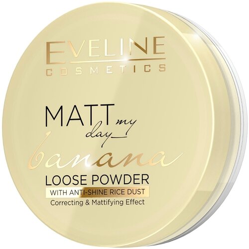 Полупрозрачная матирующая банановая пудра Eveline Matt My Day Loose Powder Banana