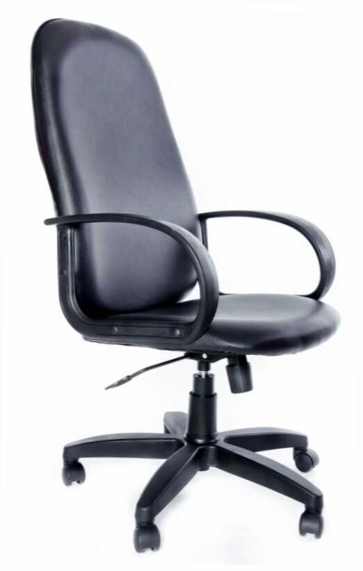 Кресло компьютерное Евростиль, Бюджет офисное, обивка: искусственная кожа , цвет: черный