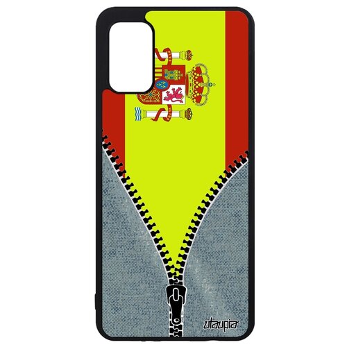 фото Чехол для телефона galaxy a41, "флаг испании на молнии" страна патриот utaupia