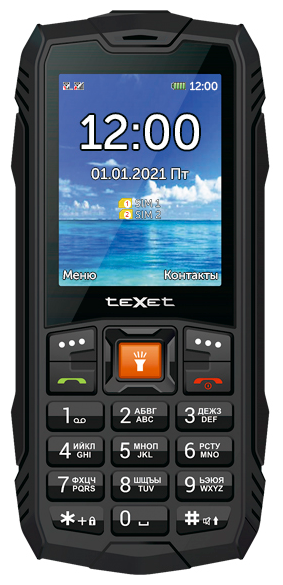 Телефон teXet TM-516R, черный