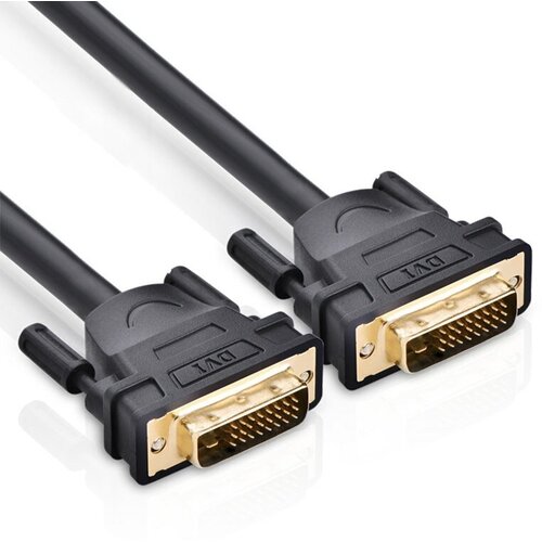 Аксессуар Ugreen DV101 DVI - DVI 2m Black 11604 dvi to hdmi compatible adapter cable 24k gold plated plug dvi 24 1 pin 1080p video converter cable for pc hdtv projector