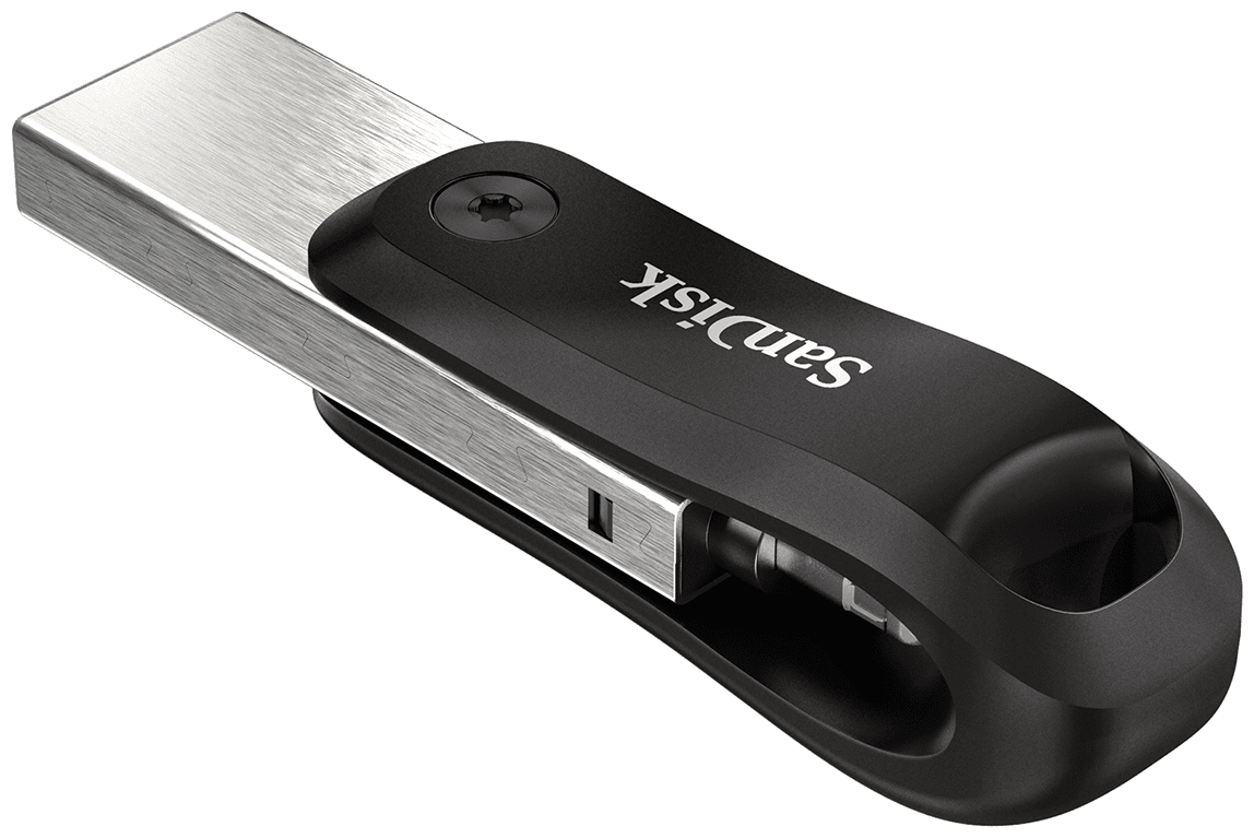 Флешка SanDisk iXpand Go USB 3.0/Lightning 256 ГБ, 1 шт, черный