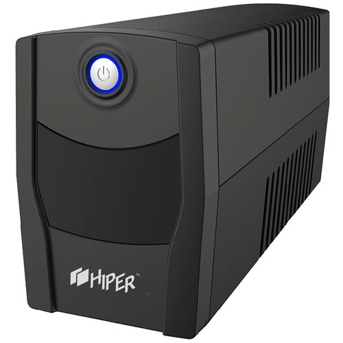 ИБП Hiper Блок питания Hiper CITY-1000U, line-interactive, 1000ВА (600Вт) , 2 розетки Schuko, USB-порт, чёрный