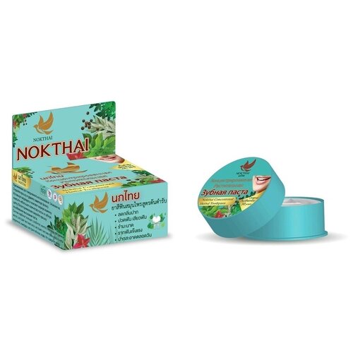 Концентрированная растительная зубная паста NOKTHAI Concentrate Herbal Toothpaste концентрированная растительная зубная паста yim siam concentrate herbal toothpaste 25g