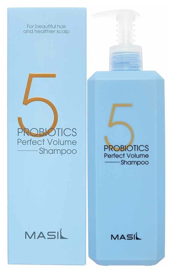 MASIL 5 PROBIOTICS PERFECT VOLUME SHAMPOO Шампунь для увеличения объема волос с пробиотиками 500мл