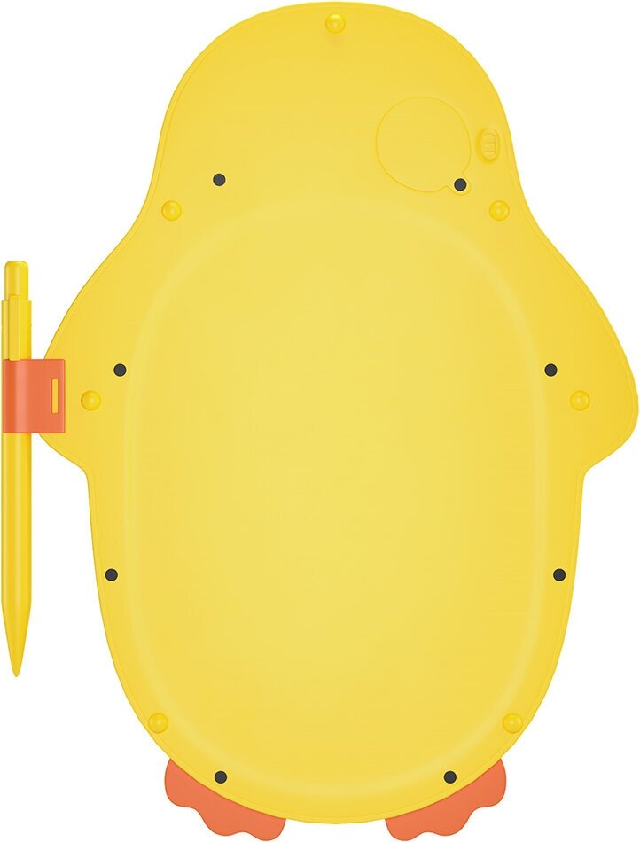 Детский графический планшет с ЖК дисплеем 8,5" дюймов для рисования пингвин (Желтый)