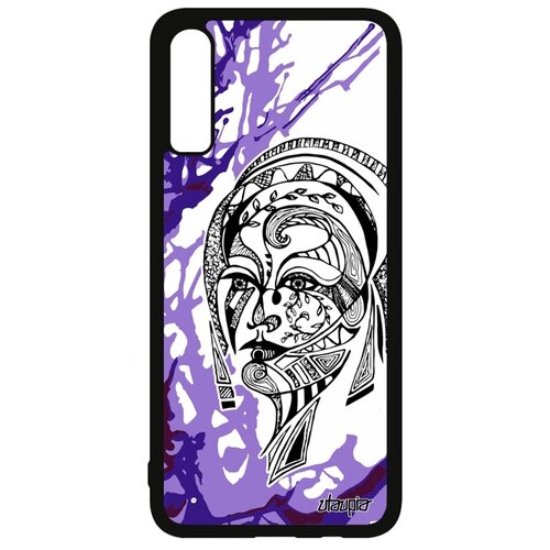 фото Чехол на мобильный samsung galaxy a70, "портрет женщины" цветок fleur utaupia