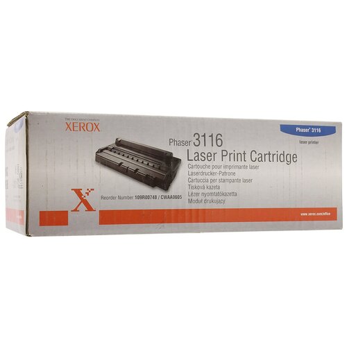 картридж galaprint 109r00748 для принтеров xerox phaser 3116 3000 копий Картридж Xerox 109R00748, 3000 стр, черный