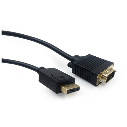 кабель displayport vga m m 5 м экр cablexpert ccp dpm vgam 5m Кабель Gembird DisplayPort - VGA (CCP-DPM-VGAM-5M), 5 м, черный