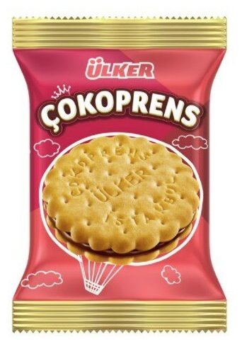 Сэндвич-печенье Ulker Cokoprens с шоколадно-ореховой начинкой, 30 гр. - фотография № 2