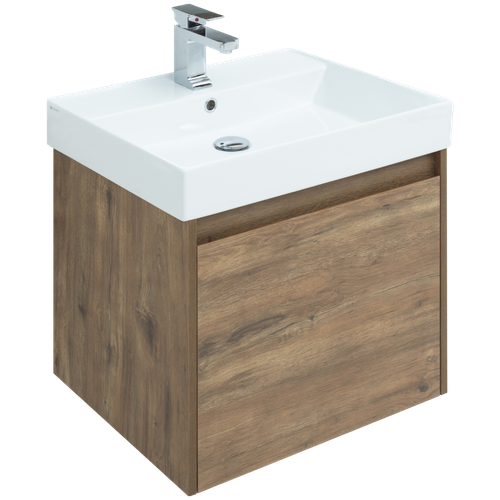 Тумба с раковиной Aquanet Nova Lite 60 дуб рустикальный (1 ящик)