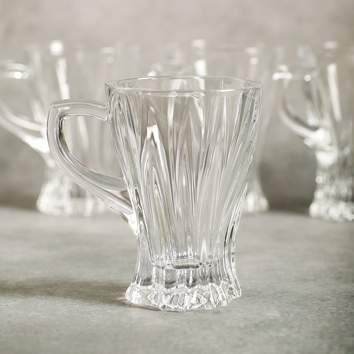 фото Чайные чашки 150 мл, 6шт, чешское стекло