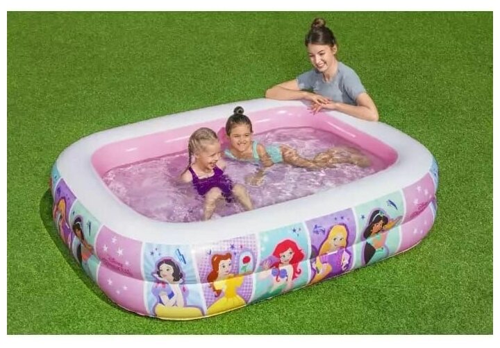 Детский надувной бассейн 201х150х51см "Disney Princess" 450л, от 6 лет - фотография № 4