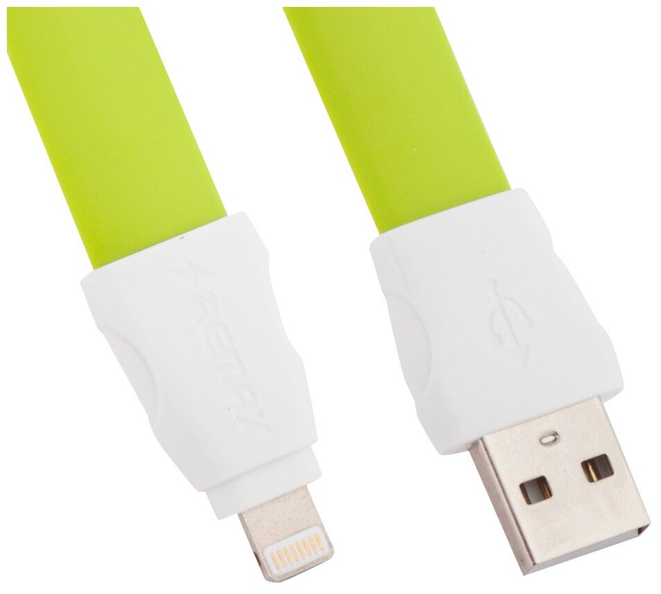 Дата-кабель USB 2.1A для Lightning 8-pin Remax Full Speed 2 RC-011i 1м Green