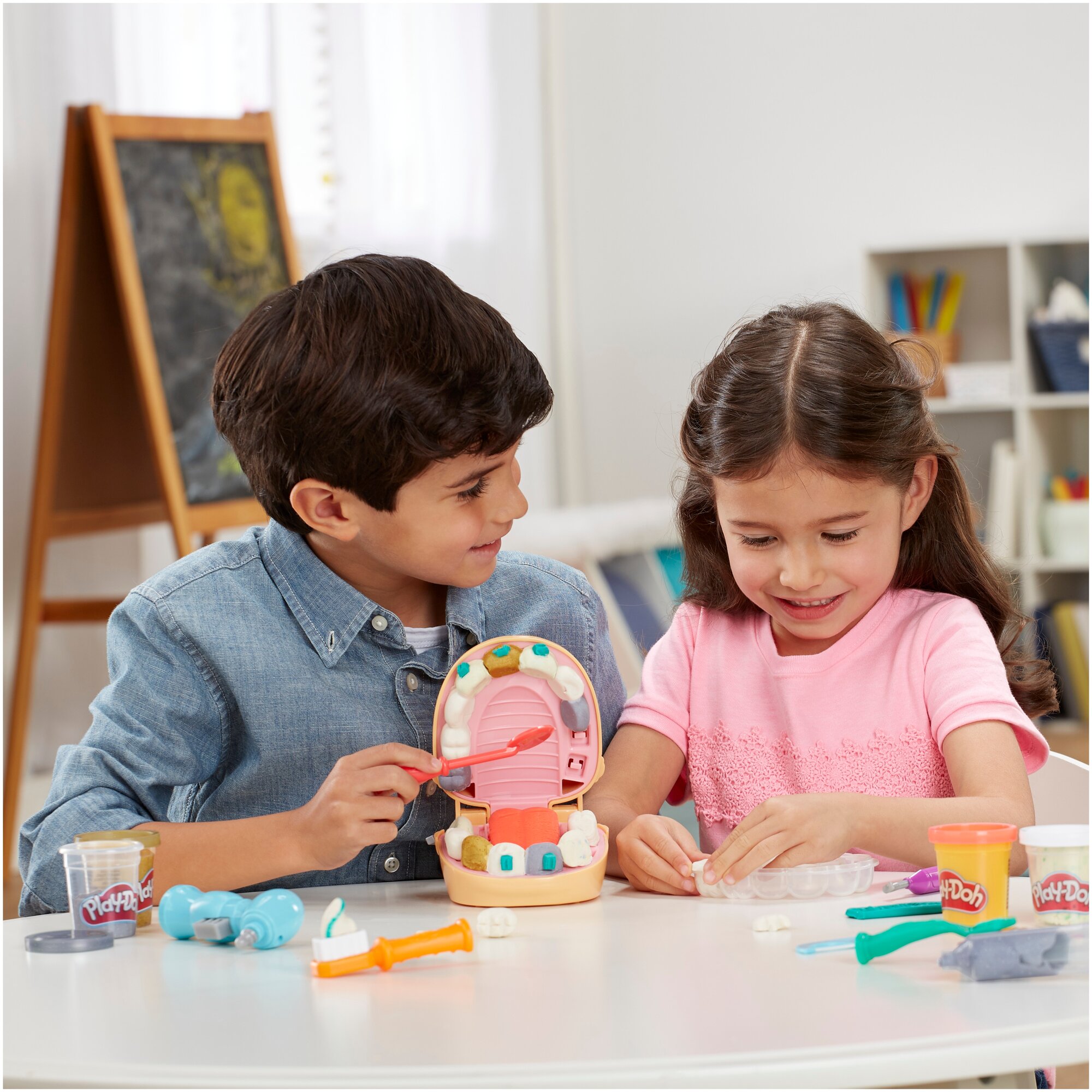 Набор для лепки игровой Play-Doh Мистер Зубастик с золотыми зубами, F1259 - фото №9